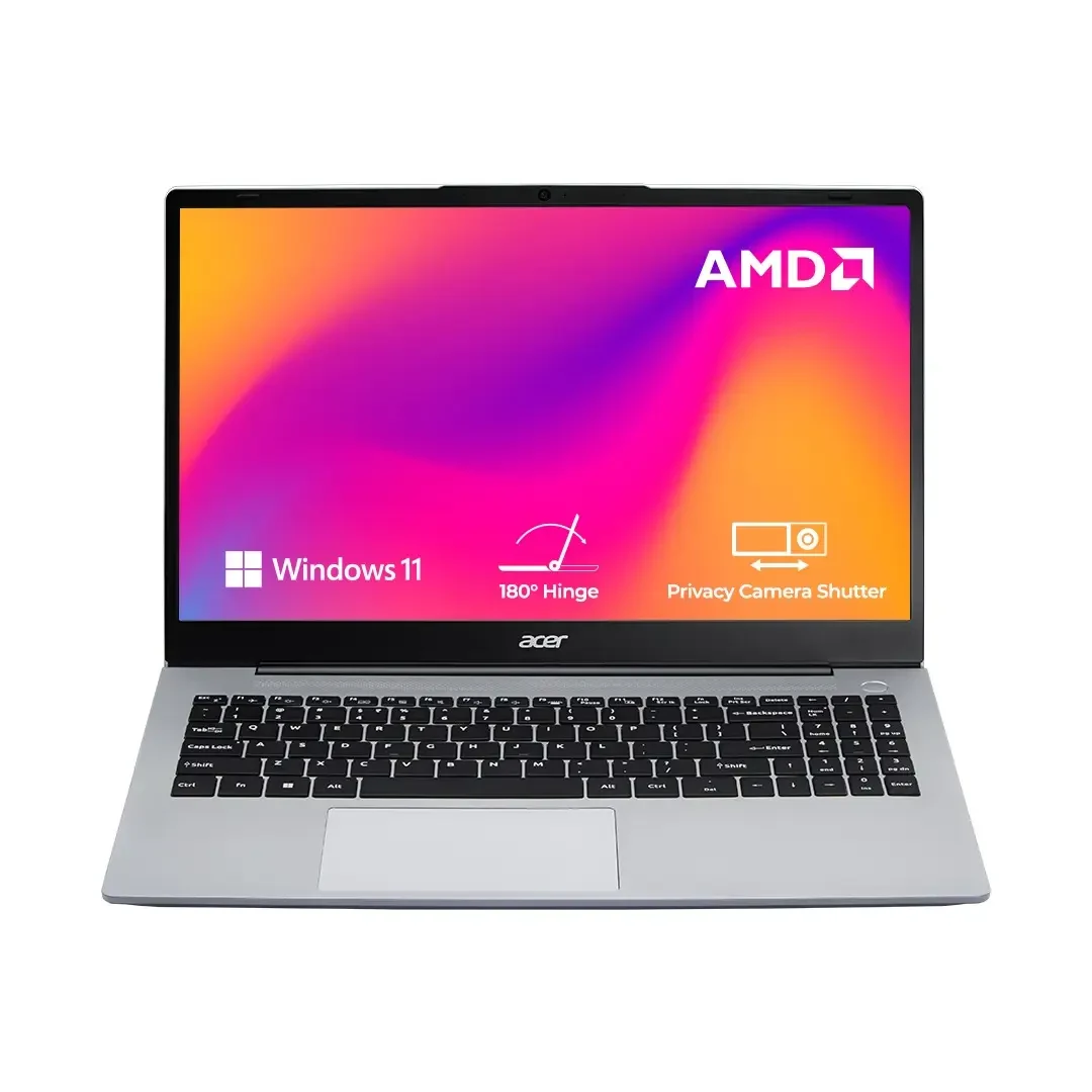 Acer Aspire, AMD Ryzen 7-7730U, 16GB RAM, 512GB SSD, Full HD 15.6"/39.62cm, Windows 11 Home, Pure Silver, 1.79KG, AS15-42, WiFi 6, AMD Graphics, Backlit Keyboard, 55Wh Battery Laptop
